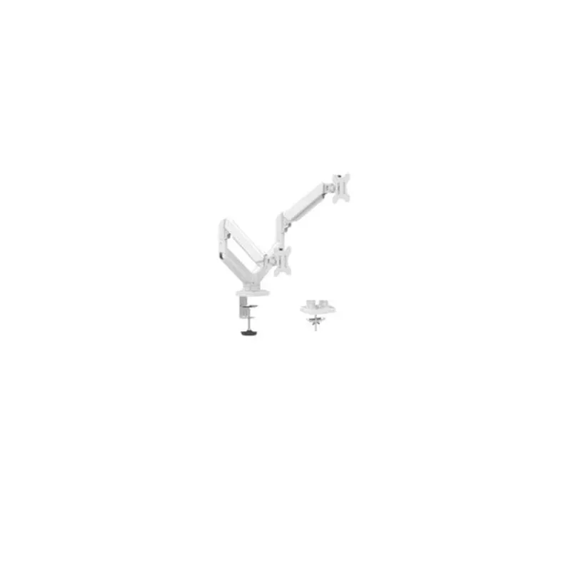 Soporte Naceb NA-0215 - 10" a 32" - Para 2 Monitores - Blanco - NA-0215