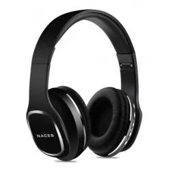 Audífonos Naceb Cetus Na 0307N Micrófono Radio Am / Fm Bluetooth Plegables Negro - NA-0307N