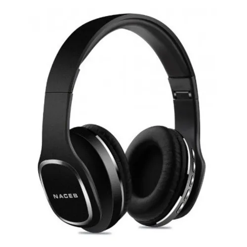 Audífonos Naceb Cetus Na 0307N Micrófono Radio Am / Fm Bluetooth Plegables Negro - NA-0307N
