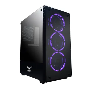 Gabinete Gamer Naceb Hydra - ATX - 3x Ventilador Frontal - Panel Lateral - RGB - NA-0602