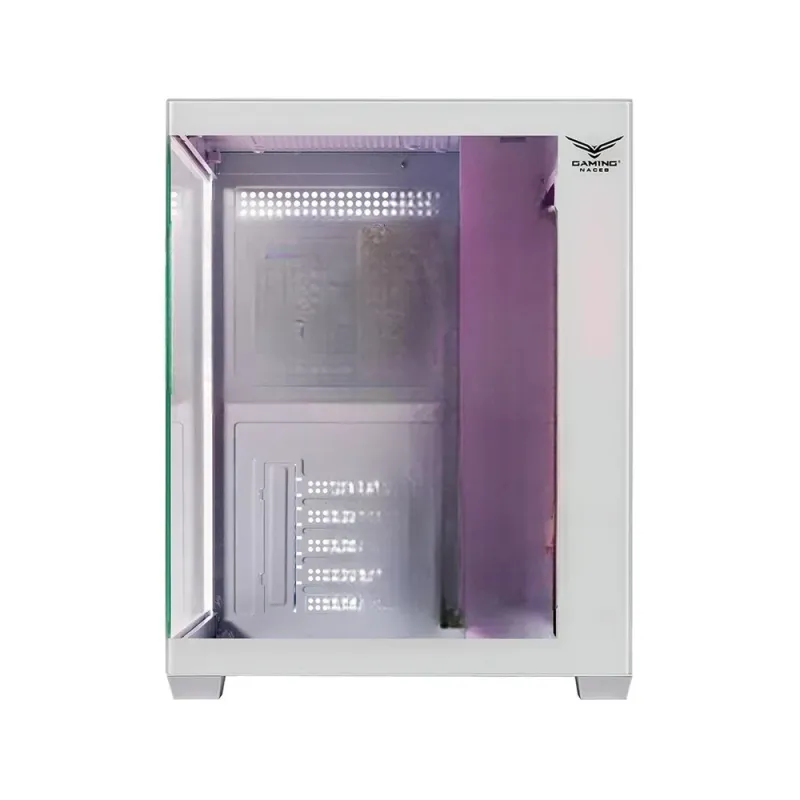 Gabinete Gamer Naceb Starfall - Mini Torre - Micro-ATX - Panel Lateral - Blanco - NA-0636B