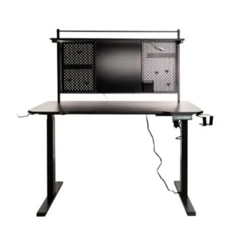 Escritorio Gamer Naceb NA-0647 - Fibra de Carbono - Negro - NA-0647