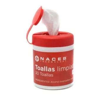 Toallas Limpiadoras Naceb Na 0801 Antiestáticas 30 Piezas - NA-0801