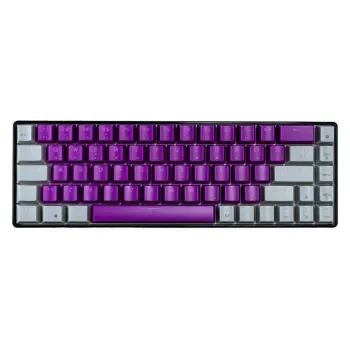  Teclado Gamer Naceb NA-0963M - Alámbrico - USB - Morado con Gris - NA-0963M