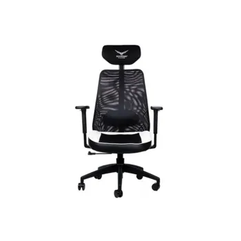 Silla Gamer Naceb X-one - Soporta 140kg - Negro con Blanco - NA-09S4B