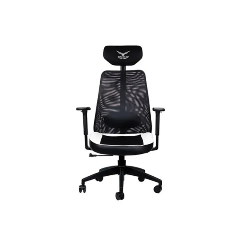 Silla Gamer Naceb X-one - Soporta 140kg - Negro con Blanco - NA-09S4B