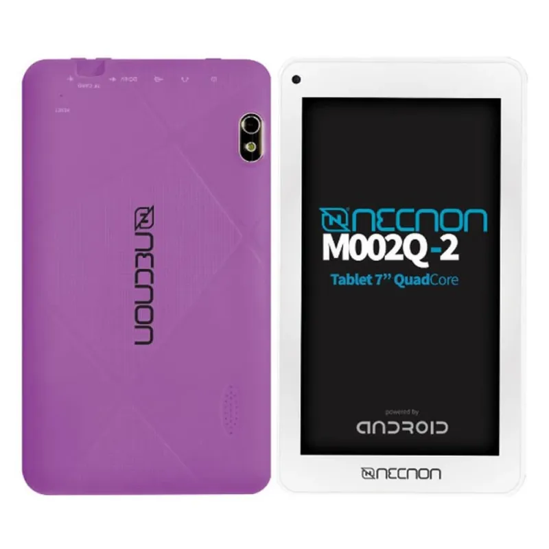 Tablet Necnon M002Q-2 - 7" - Allwinner A50 - 2GB - 16GB - Cámaras 2MP/5MP - Android - Morado - NBTA2Q055M