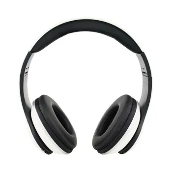 Audífonos Necnon NBH-01R - Alámbrica/Inalámbrica - 3.5 mm - Bluetooth - Negro con Blanco - NCAB0112RZ