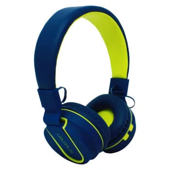 Audífonos Necnon NBH-05 - Inalámbrico - Bluetooth - Azul con Verde - NCAB050300