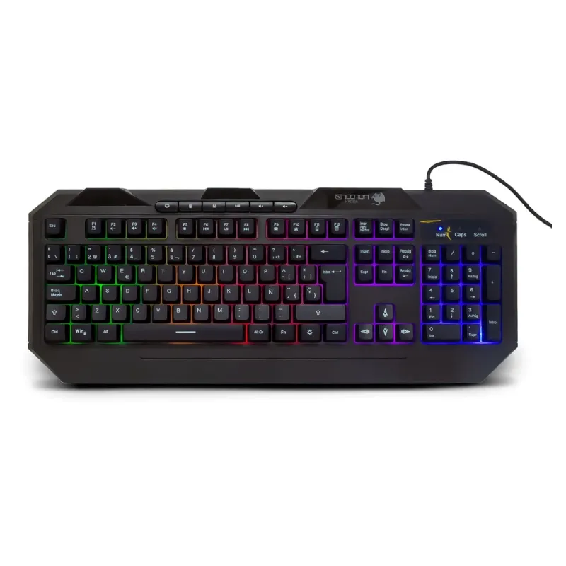 Teclado Gamer Necnon NGK-HYDRA - Alámbrico - Español - Multimedia - RGB - NBGKHY01BM