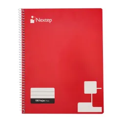 Cuaderno Nextep NE-007R - Raya - Espiral - 100 Hojas - Rojo - NE-007R Cuaderno Nextep NE-007R - Raya - Espiral - 100 Hojas - Rojo - NE-007R