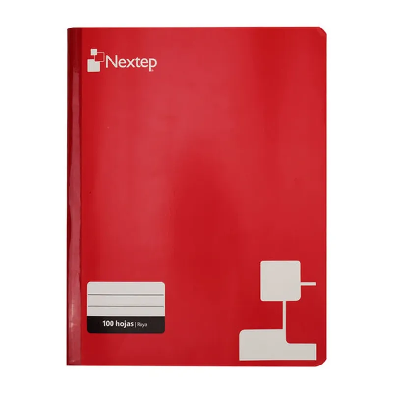 Cuaderno Nextep NE-008R - Raya - Cosido - 100 Hojas - Rojo - NE-008R