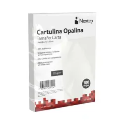 Cartulina Opalina Nextep NE-012D - Blanca - 225Gr - 100 Piezas - NE-012D Cartulina Opalina Nextep NE-012D - Blanca - 225Gr - 100 Piezas - NE-012D