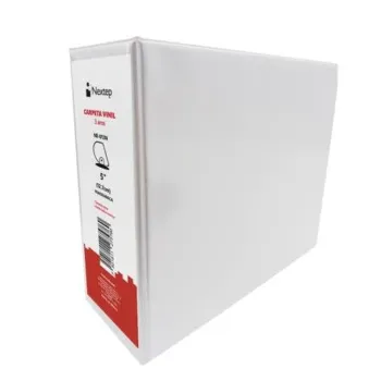 Carpeta Panorámica Nextep NE-013N - Aro - D - 5 - Tamaño Carta - Blanco - NE-013N