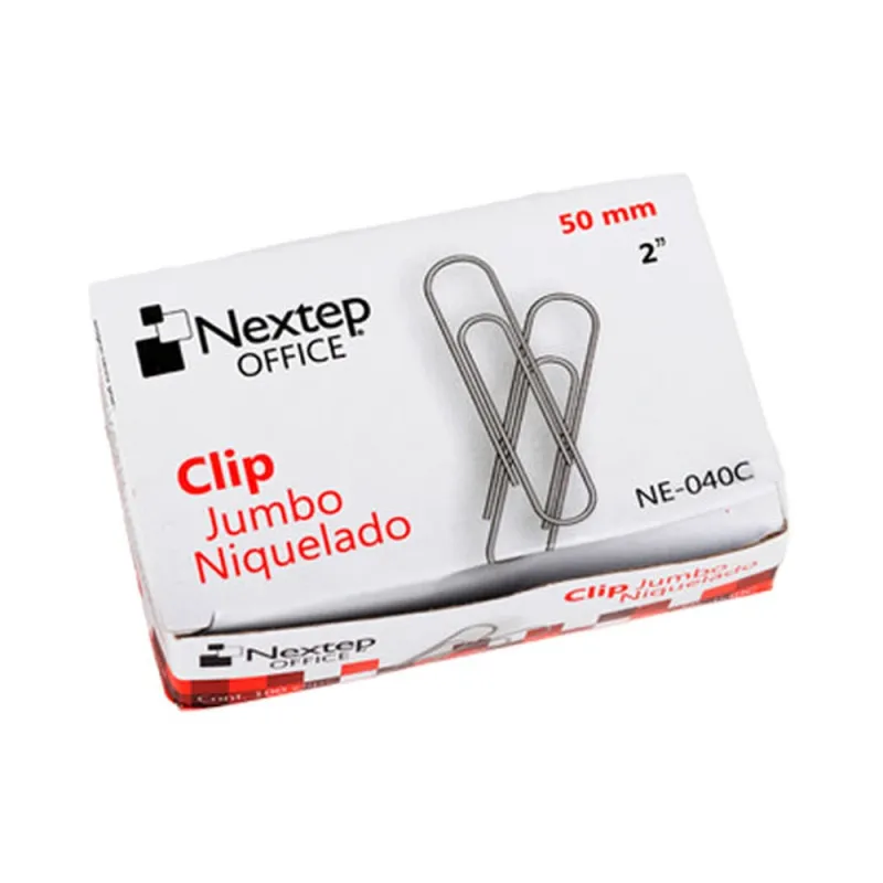 Clip Nextep NE-040C - 50mm - 100 Piezas - NE-040C