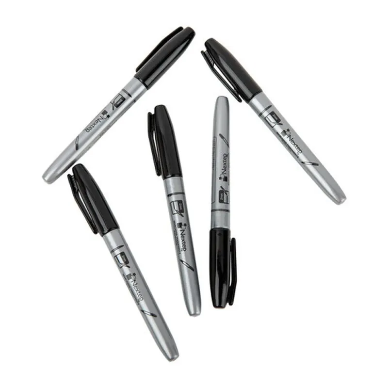 Marcador Nextep NE-070 - Permanente - Negro - 12 Piezas - NE-070