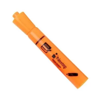 Marcador Resaltador Nextep NE-079J Color Naranja Punta Bisel Caja con 12 Piezas Escritura Fluida y Colores Intensos para Oficina Escuela y Uso Diario - NE-079J