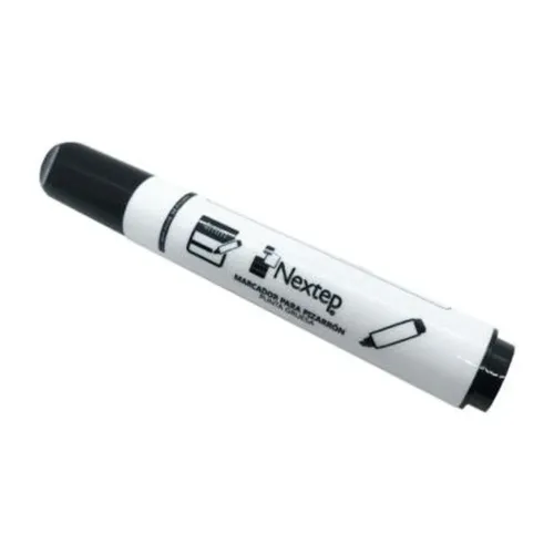 Marcador Nextep para Pizarrón Blanco NE-082N Color Negro Punta Redonda Caja con 12 Piezas Escritura Clara y Borrado Fácil Ideal para Escuela Oficina y Salas de Reunión - NE-082N