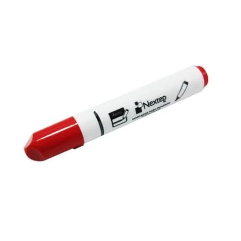 Marcador Nextep para Pizarrón Blanco NE-082R Color Rojo Punta Redonda Caja con 12 Piezas Escritura Clara y Borrado Fácil Ideal para Escuela Oficina y Presentaciones - NE-082R
