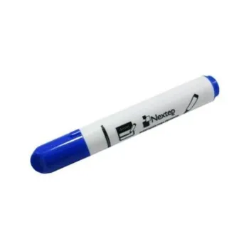 Marcador Nextep para Pizarrón Blanco NE-082Z Color Azul Punta Redonda Caja con 12 Piezas Escritura Clara y Fácil de Borrar Ideal para Escuelas Oficinas y Reuniones - NE-082Z