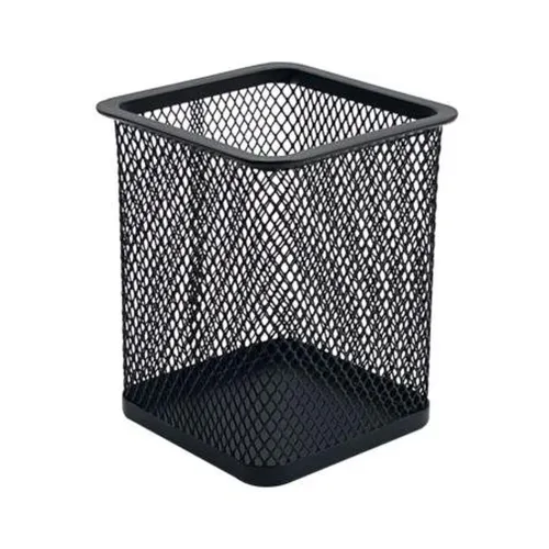 Porta Lapices Nextep NE-158F - Cuadrado - Mediano - Malla Metálica - 8 x 8 x 9.7cm - NE-158F