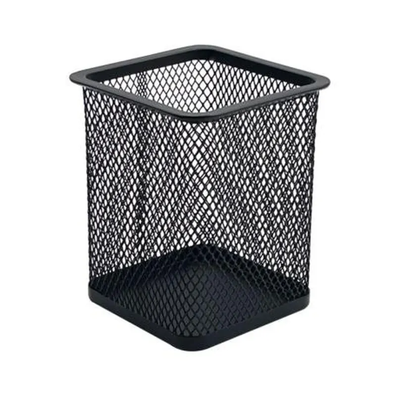 Porta Lapices Nextep NE-158F - Cuadrado - Mediano - Malla Metálica - 8 x 8 x 9.7cm - NE-158F