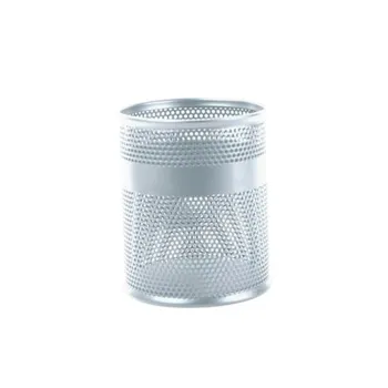 Porta Lápices Nextep NE-158P - Malla Metálica - 8.5 x 10cm - Plata - NE-158P