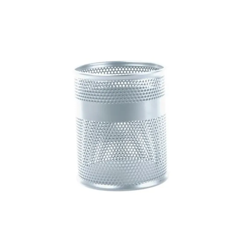 Porta Lápices Nextep NE-158P - Malla Metálica - 8.5 x 10cm - Plata - NE-158P