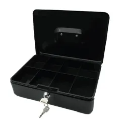Cajón de Dinero Nextep - Charola Plástica - 2 llaves - Negro - NE-161 Cajón de Dinero Nextep - Charola Plástica - 2 llaves - Negro - NE-161