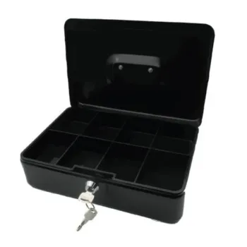 Cajón de Dinero Nextep - Charola Plástica - 2 llaves - Negro - NE-161