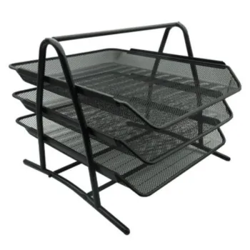 Charola Organizadora NEXTEP - Malla Metálica - 3 Niveles - Oficio - NE-162