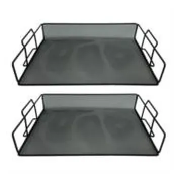 Charola Apilable NEXTEP -  Malla Metálica - 2 piezas - NE-169
