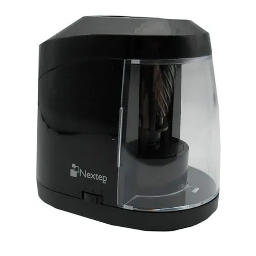 Sacapuntas Eléctrico Nextep NE-181 - Regulador para 3 tipos de afilado - Base Antiderrapante - Corriente Eléctrica o Baterías - Con Autostop - NE-181 Sacapuntas Eléctrico Nextep NE-181 - Regulador para 3 tipos de afilado - Base Antiderrapante - Corriente Eléctrica o Baterías - Con Autostop - NE-181