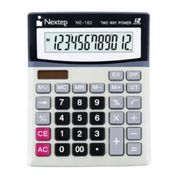 Calculadora de Semi Escritorio Nextep NE-182 - 12 Dígitos - Gris - NE-182