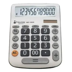 Calculadora de Escritorio Nextep NE-182A - 12 Dígitos - Solar/Batería - 2 Piezas - NE-182A B Calculadora de Escritorio Nextep NE-182A - 12 Dígitos - Solar/Batería - 2 Piezas - NE-182A B