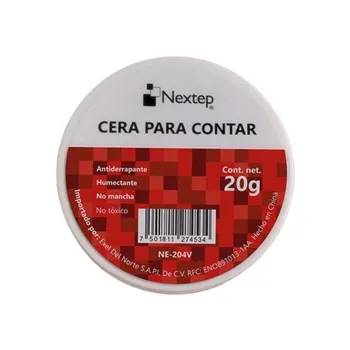 Cera para Contar Nextep NE-204V Antiderrapante de 20 Gramos Mejora el Agarre al Contar Billetes Documentos y Papeles Ideal para Oficina y Caja - NE-204V