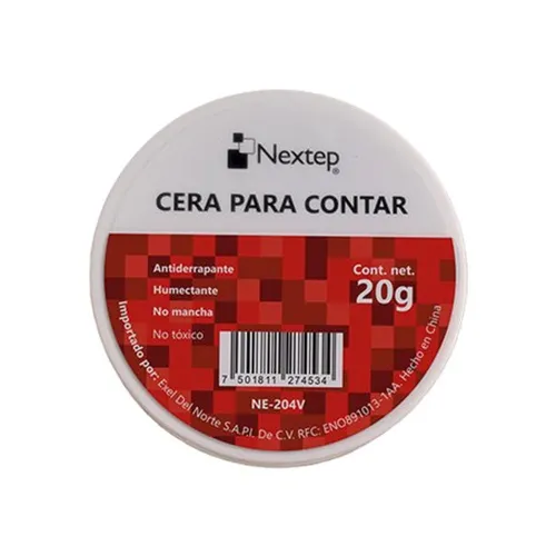 Cera para Contar Nextep NE-204V Antiderrapante de 20 Gramos Mejora el Agarre al Contar Billetes Documentos y Papeles Ideal para Oficina y Caja - NE-204V Cera para Contar Nextep NE-204V Antiderrapante de 20 Gramos Mejora el Agarre al Contar Billetes Documentos y Papeles Ideal para Oficina y Caja - NE-204V