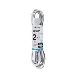 Extension Nextep NE-244D - 3 Contactos Polarizados - 2m - Blanco - NE-244D Extension Nextep NE-244D - 3 Contactos Polarizados - 2m - Blanco - NE-244D