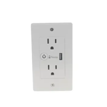 Contacto de Pared Inteligente Nextep NE-264D - 2 Contactos - 1 USB - Wi-Fi - Blanco - NE-264D