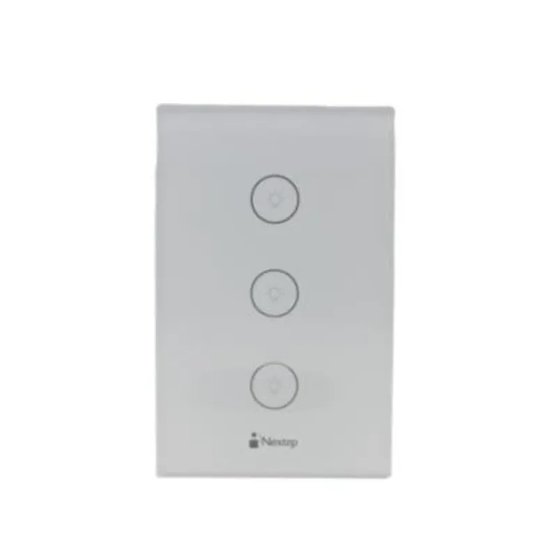 Interruptor Nextep NE-266T - Triple - Wi-Fi - Touch - Blanco - NE-266T
