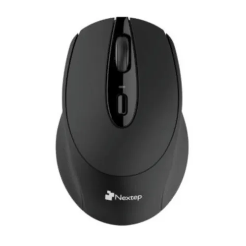 Mouse Nextep NE-410E - Inalámbrico - 1600 DPI - Negro - NE-410E