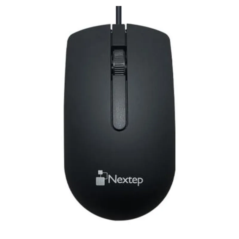 Mouse Nextep NE-414 - Alámbrico - USB - Negro - NE-414