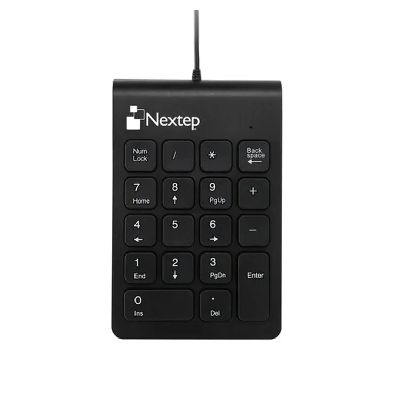 Teclado Númerico Nextep NE-417 - Alámbrico - USB - Negro - NE-417