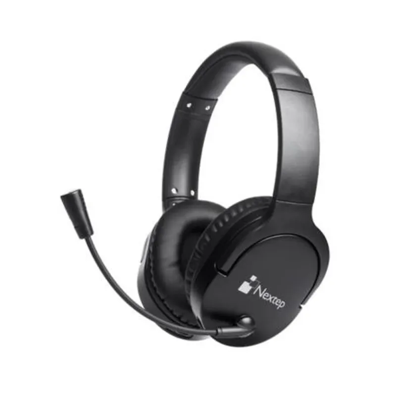 Diadema Nextep NE-424 - Inalámbrico - Bluetooth - Micrófono - Negro - NE-424