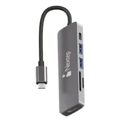 HUB Nextep NE-446 - USB-C - HDMI / Lector SD / USB 3.0 - NE-446 HUB Nextep NE-446 - USB-C - HDMI / Lector SD / USB 3.0 - NE-446