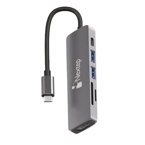 HUB Nextep NE-446 - USB-C - HDMI / Lector SD / USB 3.0 - NE-446