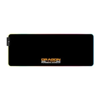 Mouse Pad Gamer Nextep Technology Dragon XT - 800x350mm - RGB - Negro con Naranja - NE-483R