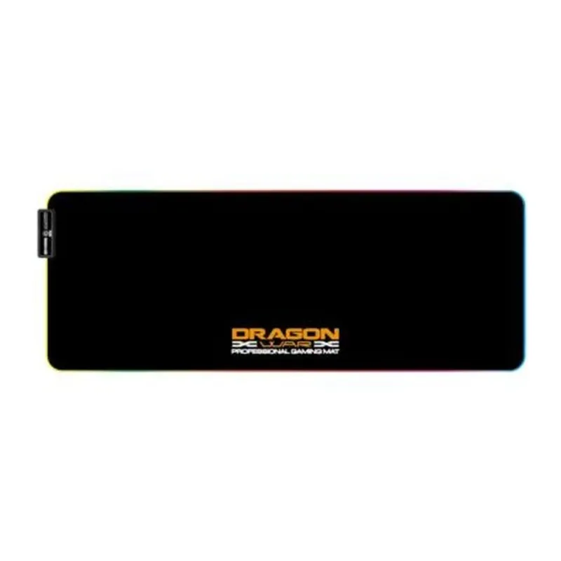 Mouse Pad Gamer Nextep Technology Dragon XT - 800x350mm - RGB - Negro con Naranja - NE-483R
