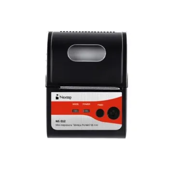 Miniprinter Nextep NE-512 - Térmica - 90 mm/s - 58mm - USB - Bluetooth - RS-232 - Móvil - NE-512