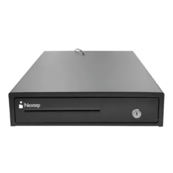 Cajón de Dinero Nextep - 4 Billetes - 8 Monedas - Negro - NE-514